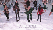 Its A Celebration Megan Trainor GIF - Its A Celebration Megan Trainor Rockefeller Christmas GIFs
