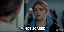 Im Not Scared Willow Shields GIF - Im Not Scared Willow Shields Serena Baker GIFs