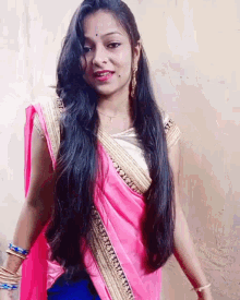 Indian Saree GIF - Indian Saree Long Hair GIFs