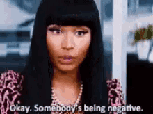 Nicki Minaj Somebodys Being Negative GIF - Nicki Minaj Somebodys Being Negative Walk Out GIFs