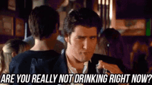 Are You Really Not Drinking Right Now? - Happy Endings GIF - Happyendings Adampally Maxblum GIFs