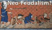 a neo-feudalism poster with a picture of joe biden on it