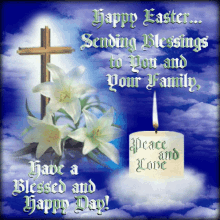 praying happy easter cross flowers happy day