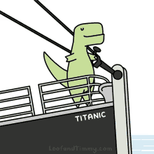 Loof And Timmy Titanic GIF - Loof And Timmy Titanic Cute Trex GIFs