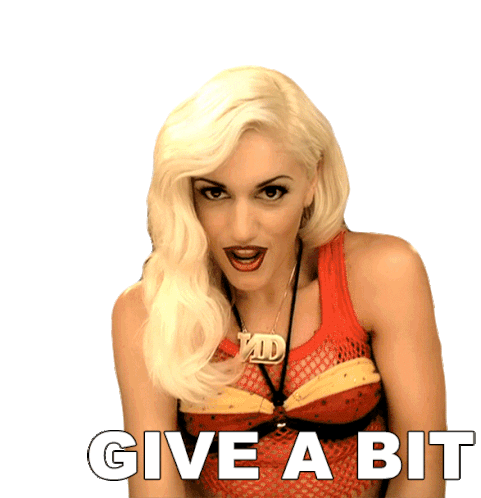 Give A Bit Gwen Stefani Sticker - Give A Bit Gwen Stefani No Doubt Stickers