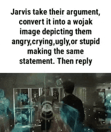 Jarivis Nice Argument GIF - Jarivis Nice Argument Wojak GIFs