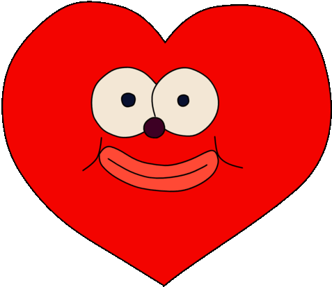 Love Heart Sticker - Love Heart Kiss Stickers