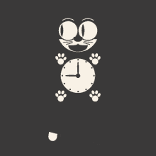 Cat Clock GIF