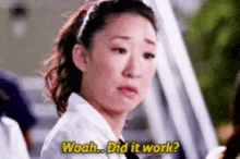 Greys Anatomy Cristina Yang GIF - Greys Anatomy Cristina Yang Woah GIFs