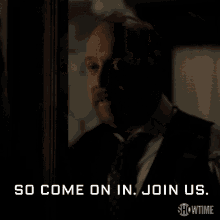 So Come On In Join Us GIF - So Come On In Join Us Chuck Rhoades GIFs