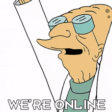 we%27re online professor hubert j farnsworth futurama we%27re on the internet we%27re surfing the net