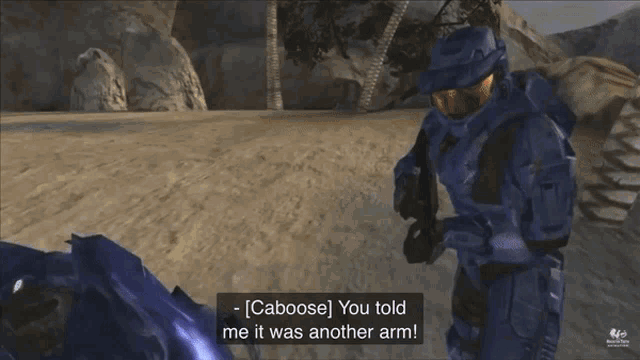 red vs blue caboose gif