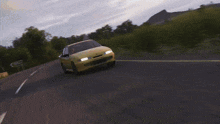 a yellow car with the word cxr on it