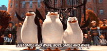Smile And Wave Boys Penguins GIF - Smile And Wave Boys Penguins GIFs