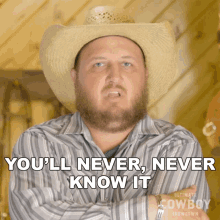 Youll Never Never Know It Cole Wideman GIF - Youll Never Never Know It Cole Wideman Ultimate Cowboy Showdown Season2 GIFs
