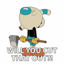 will you cut that out mugman the cuphead show will you quit it can you stop