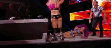 Alexa Bliss Sasha Banks GIF - Alexa Bliss Sasha Banks Booty GIFs