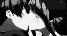 Anime Kiss GIF - Anime Kiss Monochrome GIFs