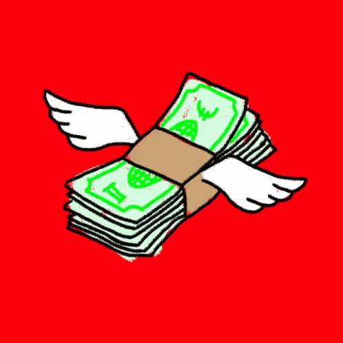 money flying png