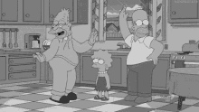 Homer Getting Down With His Pops! GIF