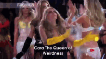Cara Delevingne The Queen Of Weirdness At Vs Fashion Show GIF - Cara Delevingne Victorias Secret Fashion Show GIFs