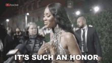Its Such An Honor Naomi GIF - Its Such An Honor Naomi Naomi Campbell GIFs