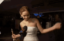 Jennifer Lawrence Dancing GIF - Jennifer Lawrence Dancing Interview GIFs
