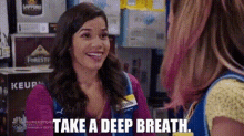 Superstore Amy Sosa GIF - Superstore Amy Sosa Take A Deep Breath GIFs