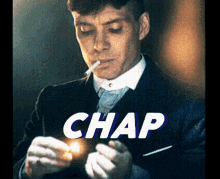Chap Cigarette GIF - Chap Cigarette Cillian Murphy GIFs