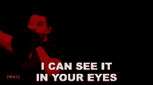 I Can See It In Your Eyes The Weeknd GIF - I Can See It In Your Eyes The Weeknd I Feel It Coming Song GIFs