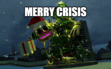 Merry Crisis Merry Christmas GIF - Merry Crisis Merry Christmas Dj Music Man GIFs
