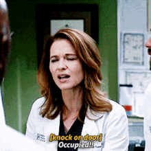Greys Anatomy April Kepner GIF - Greys Anatomy April Kepner Occupied GIFs