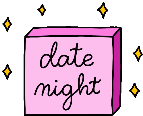 Date Night Cita Sticker - Date Night Cita Party Stickers