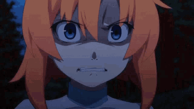 Angry Blushing Anime Face, HD Png Download - kindpng