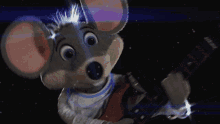 Chuck E Cheese Mouse GIF - Chuck E Cheese Mouse Jamming Out GIFs