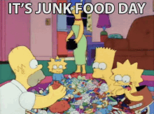 It'S Junk Food Day GIF - The Simpsons Its Junk Food Day Homer GIFs