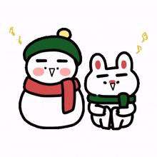 pleased winter snowman wide smile enjoy