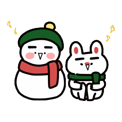 Pleased Winter Sticker - Pleased Winter Snowman Stickers