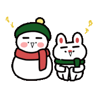 Pleased Winter Sticker - Pleased Winter Snowman Stickers