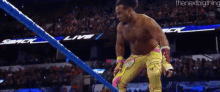 Xavier Woods Elbow Drop GIF - Xavier Woods Elbow Drop The New Day GIFs