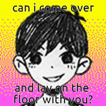 Omori Can I Come Over GIF - Omori Can I Come Over Lay On The Floor GIFs