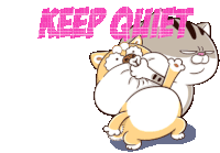 Keep Quiet Shh Sticker - Keep Quiet Shh Hush Stickers