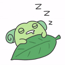 animal frog cute zzz sleep