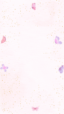 a pink background with purple butterflies and the name austeg sir