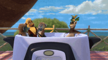 Hot Tub GIF - King Julien Madagascar All Hail King Julien GIFs
