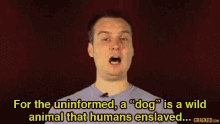 For The Uninformed A Dog Is A Wild Animal GIF