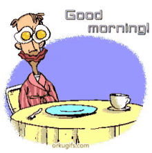 Goodmorning Breakfast GIF - Goodmorning Breakfast Tired GIFs