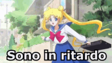 Sailor Moon Ritardo Sono In Ritardo Corro Arrivo GIF - Sailor Moon Late I Am Late GIFs