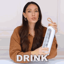 Drink More Water Shea Whitney GIF - Drink More Water Shea Whitney Drink A Lot Of Water GIFs