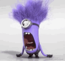 Purple Minion GIF - Purple Minion Shocked GIFs
